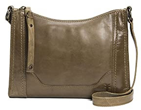 FRYE Damen Melissa Zip Crossbody Bag, Stylish Handbag with Adjustable Strap & Pockets Umhängetasche, Khaki