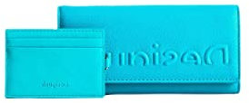 Desigual Womens Mone_Half Logo Marion Reisezubehör-Brieftasche, Blue