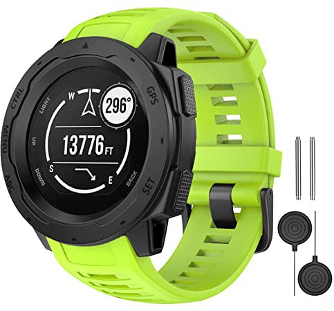 MYSNBKN Instinct Cinturino, Cinturino di Ricambio Regolabile Sportivo in Morbido Silicone per Instinct Smartwatch