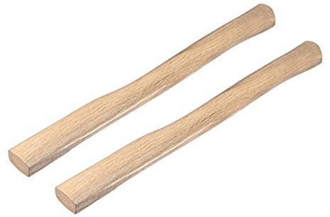 sourcing map 20 Inch Wood Long Replacement Handle Curved Replaceable Handle for Axe Hammer Flat Square Eye Oak Wood 2 Pack