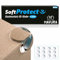 SoftProtect Eckenschutz Kantenschutz Tisch Möbel Schrank, Kindersicherung Ecken Schutz Gummi Sicherung Baby Selbstklebend [12er]