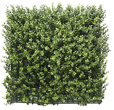 BONERVA | Jardín Vertical Artificial Buxus | Pack 4 Piezas 50x50cm (1m²) | Planta Artificial Decorativa para hogar, Oficina, Hotel, Restaurante, etc | MAL1202