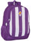 Safta Real Valladolid Schulrucksack, ideal für Kinder unterschiedlichen Alters, bequem und vielseitig, Qualität und Widerstandsfähigkeit, 32 x 16 x 44 cm, Violett, dunkelviolett, Estándar, Casual