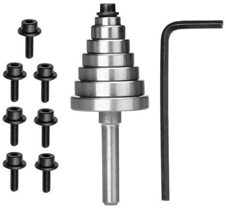 Bestgle Roulements ensemble,7 roulements interchangeables Roulement Accessoire Kit de clé hexagonale pour tête de fraise en bois massif de contreplaqué