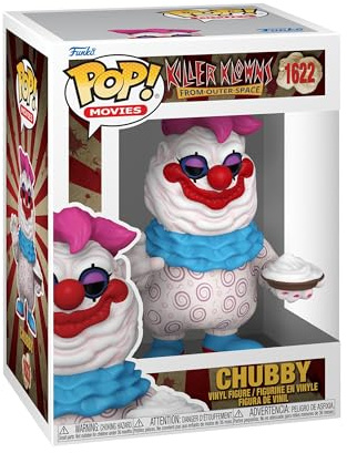 Funko POP! Movies: Killer Klowns from Outer Space - Chubby | Offizielles Horror Merch - Vinyl Sammelfigur als Regal Deko - Geschenkidee zum Geburtstag für Fans und Sammler