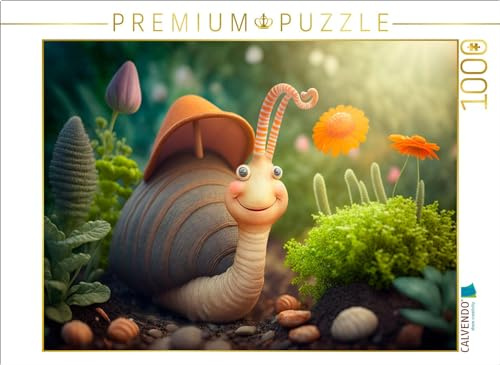CALVENDO Puzzle Zauberwaldschnecke | 1000 Teile Lege-Größe 64 x 48 cm Foto-Puzzle für glückliche Stunden