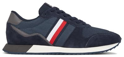 Tommy Hilfiger RUNNER EVO MIX BLOCK ( Niedriger Schnitt (Schuhe) Herren, Blau (Desert Sky), 46 EU