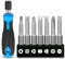 GIONAR Lot de 7 embouts de tournevis en forme de U, 50 mm, en forme de U, de type Y, triangle, croix intérieure, trois points, acier au chrome vanadium spécialement moulé avec poignée de tournevis