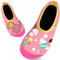 Kinder Badeschuhe Schwimmschuhe Wasserschuhe Mädchen Baby Strandschuhe Aquaschuhe Schnell Trocknend für Beach Pool(Krapfen Rosa22/23)