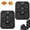 Pack of 2 Reusable Silicone Splash Guards, Silicone Mould Hot Air Fryer Splash Guard for Ninja Foodi Max Dual Zone AF400EU, Splash Guard for Fryers to Protect Heating Coils and Blowers