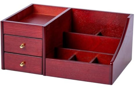 RUVOO Kosmetik Organizer Make Up Organizer Antike Vintage Kosmetik Aufbewahrungsbox Holz Make-up Organisieren Schatzkiste Mit Schublade Schmink Organizer Kosmetik Aufbewahrung