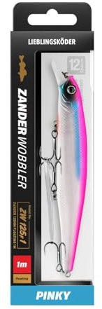 Lieblingsköder Zanderwobbler 125mm 20g - Wobbler zum Zanderangeln, Farbe Lieblingsköder:Pinky