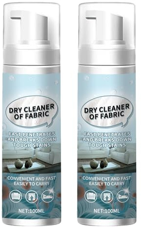 Sofa Trockenreinigungsschaum,Stoff Sofa Reinigungsschaum,Entfernung Von Flecken,Für Kleidung,Teppich,100ML*2PC