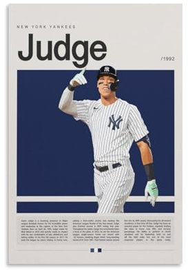 FDBEKPJY Aaron Judge Baseball (1) Leinwandposter Schlafzimmer Dekor Landschaft Büro Zimmer Dekor Geschenk 20 x 30 cm
