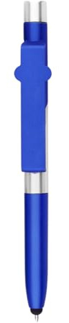 Penna pieghevole multifunzione con luce LED - supporto per telefoni cellulari, supporto regolabile, pennino capacitivo touch screen per smartphone, tablet, ufficio, casa e uso