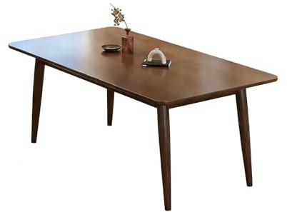 ZSCNYHMT Modern Esstisch Holz Massiv，Esstisch Eiche Massiv，Rechteckiger Esszimmertische，Für Esszimmer, Küche, Wohnzimmer，Büro，Industrie-Design(39.4x23.6x29.5in)
