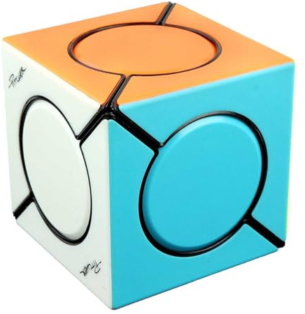Logica Puzzles - Six Spot Magic Cube - Cuboids - Skewb - Easy Cube - Puzzle for Beginners and Collectors - Puzzle Challenge - Speedcube - Click System Ivy Cube