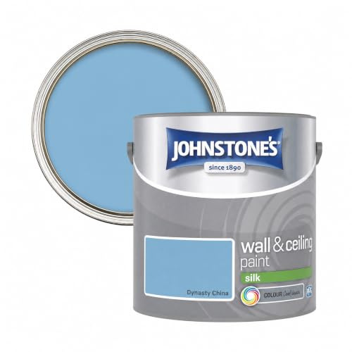 DRW Dynasty China Wall and Ceiling Paint 2.5L | Silk Emulsion Paint for Interior Walls and Ceilings | Smooth Flat Finish for Living Rooms Bedrooms Hallways and Dining Rooms