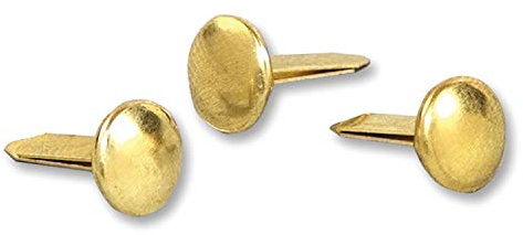 ACCO Brass Plated Paper Fastener, 0.5 Inch Length, 100 Fasteners/Box (A7071709)