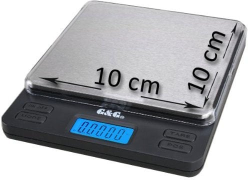 G&G 200g/0,01g LS Feinwaage Taschenwaage Digitalwaage Goldwaage Münzwaage Extra Große WiegeflächeExtra Große Wiegefläche