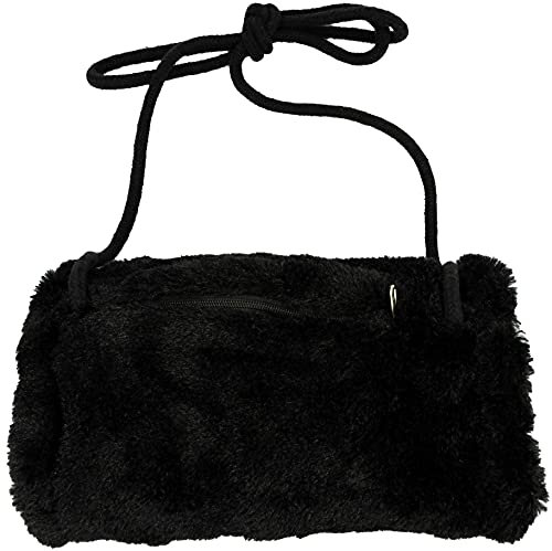 Ringelsuse Niedlicher Muff Wie zu Großmutters Zeiten schwarz 25 x 18 cm