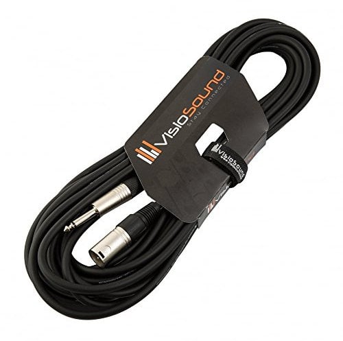 Male XLR to 6.35mm 1/4 Mono Jack Lead/Speaker Audio/Signal Cable 10m