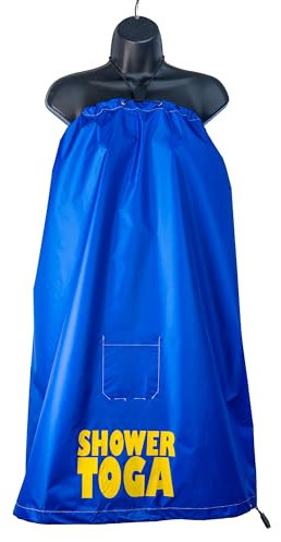 Shower Toga – Anywhere Shower Curtain, Privacy RV & Camping Shower, OCR, Marathons or Tough Mud Races, Camping, Pool, & Outdoor Shower, Regular