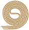 Di Ficchiano, lacci cerati premium, lacci rotondi per scarpe eleganti e scarpe in pelle, diametro 2-3 mm, lunghezza 45-120 cm, resistenti agli strappi, Adulti (unisex), Beige, 120 cm