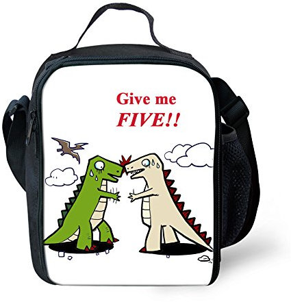 Amzbeauty Dinosaur Lunch Bag for Kids Reusable Square Thermal Small Lunch Box