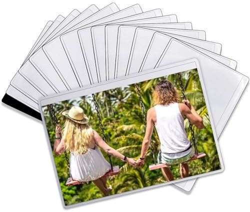 DIYSELF 14 Pack Magnetic Picture Frames for Refrigerator 4x6 Picture Frame, Refrigerator Magnets, Fridge Magnets, Magnetic Photo Pocket