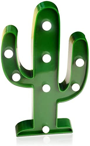 Framan Lámparas divertidas de mesa, FLAMENCO, PIÑA O CÁCTUS. Lámparas LED para decorar tu hogar (Cáctus)