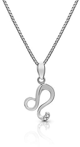 AMITSCHI® Sternzeichen-Kette aus 925 Sterling Silber - [verstellbare Sternzeichenkette für Damen] Perfekte Geschenkidee - Einzigartiges Sternzeichen Design - Löwe 23. Juli - 23. August
