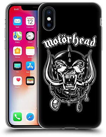 Head Case Designs Licenciado Oficialmente Motorhead Cerdo de Guerra de Plata Gráficos Carcasa de Gel de Silicona Compatible con Apple iPhone X/iPhone XS