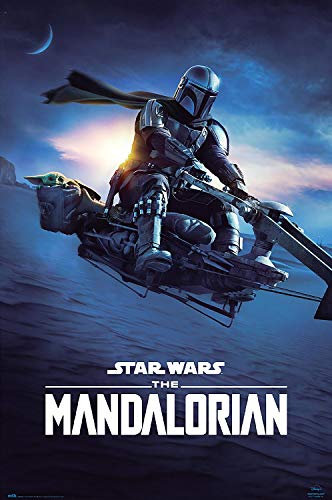 Close Up The Mandalorian Poster Mando Speeder Bike II (61cm x 91,5cm) + Ãœ-Poster