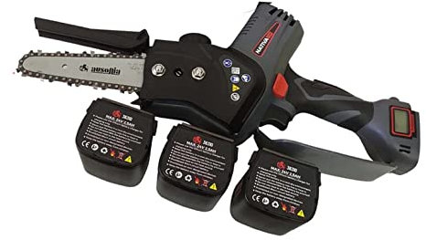 Ausonia Potatore a batteria Nativa - Seghetto potatura rami alberi - 31710 350 watt 24 Volt Spranga 10cm catena 1/4