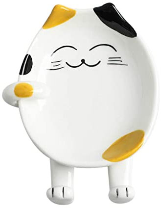 Jzhen Repose-Cuillère Multifonction, Support de Couvercle de Pot, Repose-Cuillère en Céramique pour Cuisine, pour Poêle, Cuillère à Café