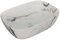 LEMONBATH - Lavabo de Cerámica Ovalado - Medidas 46 x 32,5 x 13,5 cm - Lavabo sobre Encimera - Lavabo para Mueble de Baño sin Válvula - Ideal sobre Encimera de Mueble Baño - Lavamanos