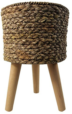 Leaf Large Planters Plant Pots, 39cm Woven fibreglass Composite