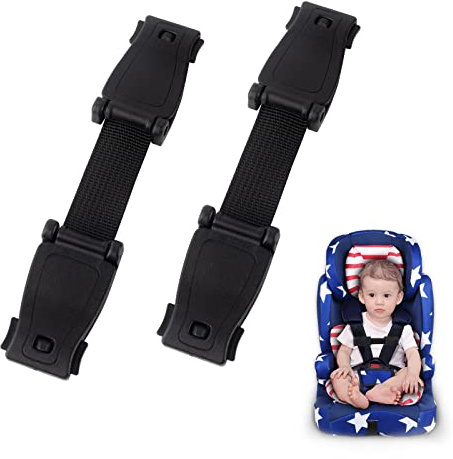 AYNKH 2 pièces ensemble de ceintures de sécurité pour bébés clips thoraciques sièges, pour empêcher les enfants de retirer leurs bras de la ceinture de sécurité