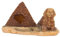 Tnfeeon Aquarium-Dekoration, Pyramide, Aquarium-Dekoration, ägyptische Pyramide, Steingarten, Versteckt, Höhle, Baumhaus, Versteck