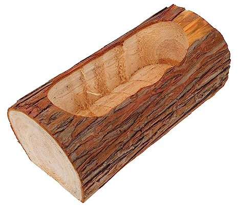 Cabilock Macetas De Juego Jardinera De Troncos Falsos Maceta De Tocón Macetero De Troncos Maceta De Bonsái Maceta De Jardinería Maceta De Raíz De Árbol Escritorio Pequeña Maceta De Madera