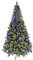 Asinse 6ft Prelit Artificial Hinged Christmas Tree with 400 Multi-Color Lights, 926 Branch Tips and Foldable Metal Stand, Perfect Choice for Xmas Decoration