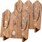 Lolalet Espositore per Collane in Legno, Supporto per collane in Legno Organizzatore di Archiviazione Plancia Cavalletto per Busto di Gioielli per la Vendita di Fiere - Confezione da 2, Quercia