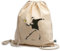 rainUP Banksy Rucksack mit Blumenwerfer, 100 % ökologische Baumwolle, fair gehandelt, robust und bequem, ideal für Einkaufen, Reisen, Fitnessstudio, Paddeln, Trekking., beige