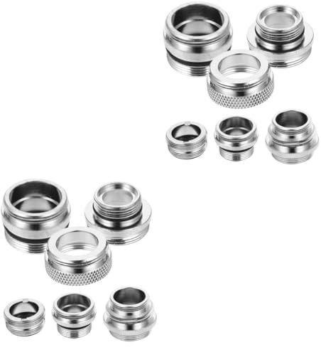 OSALADI Adaptateur de Robinet pour Lave-linge Portable 2 Jeux Fixation de Tuyau Dévier Facile à Installer Et à Transporter 6 Pièces