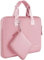 HSEOK Custodia per Laptop da 14 con Tasca Piccola, Borsa per Computer in Neoprene Compatibile con MacBook Pro 14 M4/M3/M2/M1, MacBook Air/Pro 13 e la maggior parte dei Notebook da 14,Rosa