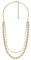 Fossil Damen-Edelstahl oder Sterlingsilber-Halskette mit Karabinerverschluss, Honig-Gold