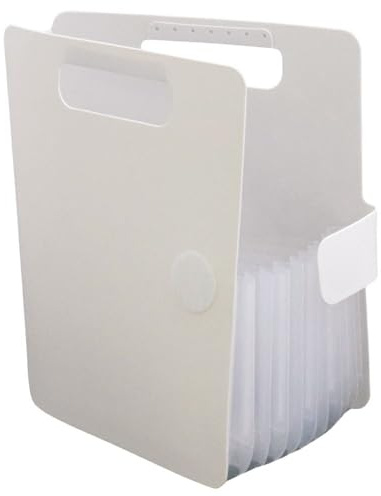 Sakura Komagoma Aktenordner, Fächermappe, tragbar, für Dokumente, Papier, Rechnungen, Quittungen, Zuhause, Uni, Schule, Büro, Briefgröße