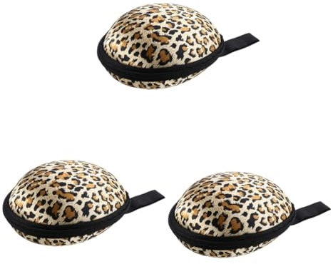 CAXUSD 3stücke Silicone Case Für Damen Leopard Design Wasserdichte Reisetasche Praktisches Und Schützendes Bh-organizer Für Unterwegs Für Reisen Und Aufbewahrung