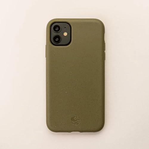 Wave Case iPhone 11 Phone Case - Eco-Friendly Wheat Straw Phone Case with Shock-Absorbing Corners | 2mm Raised Lip | Ultra-Thin Design, 360° Protection | Khaki
